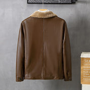 Shane - Comfortabel leather jacket for men