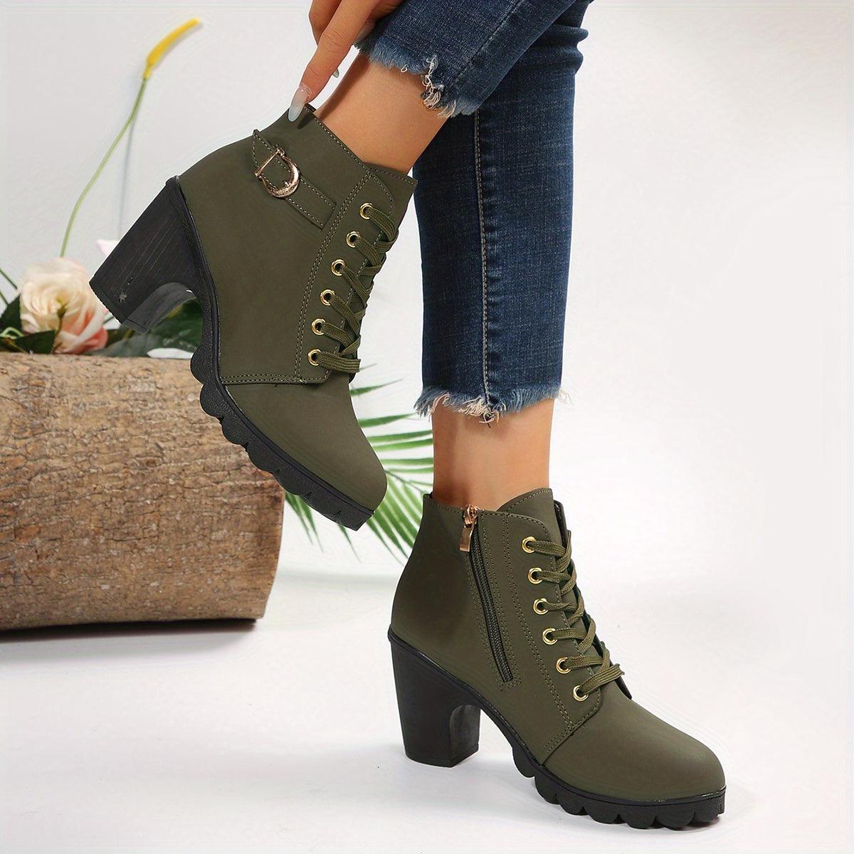 Kyla - Heeled boots with zippers