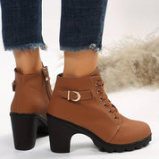 Kyla - Heeled boots with zippers