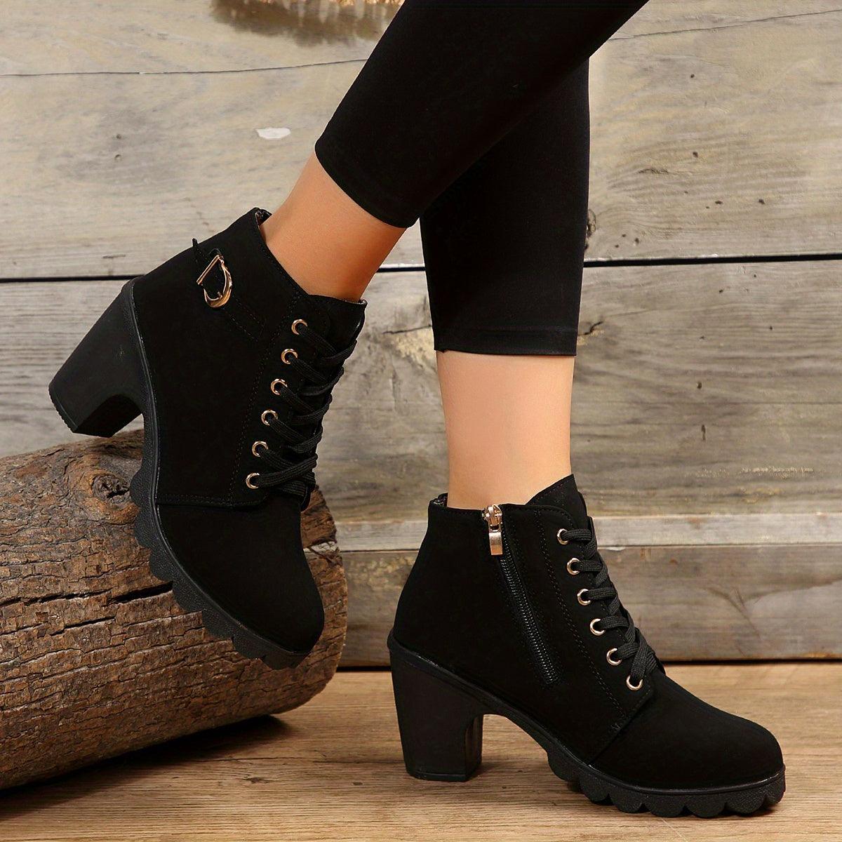 Kyla - Heeled boots with zippers