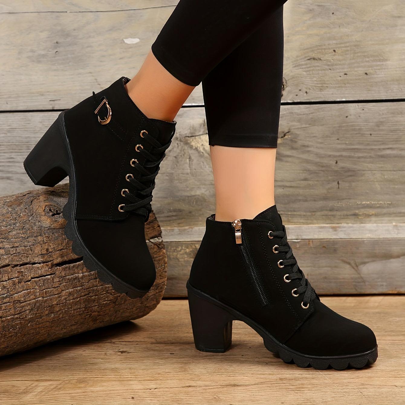 Kyla - Heeled boots with zippers