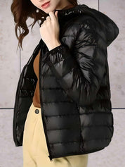 Pearl - Elegant warm down jacket with hood