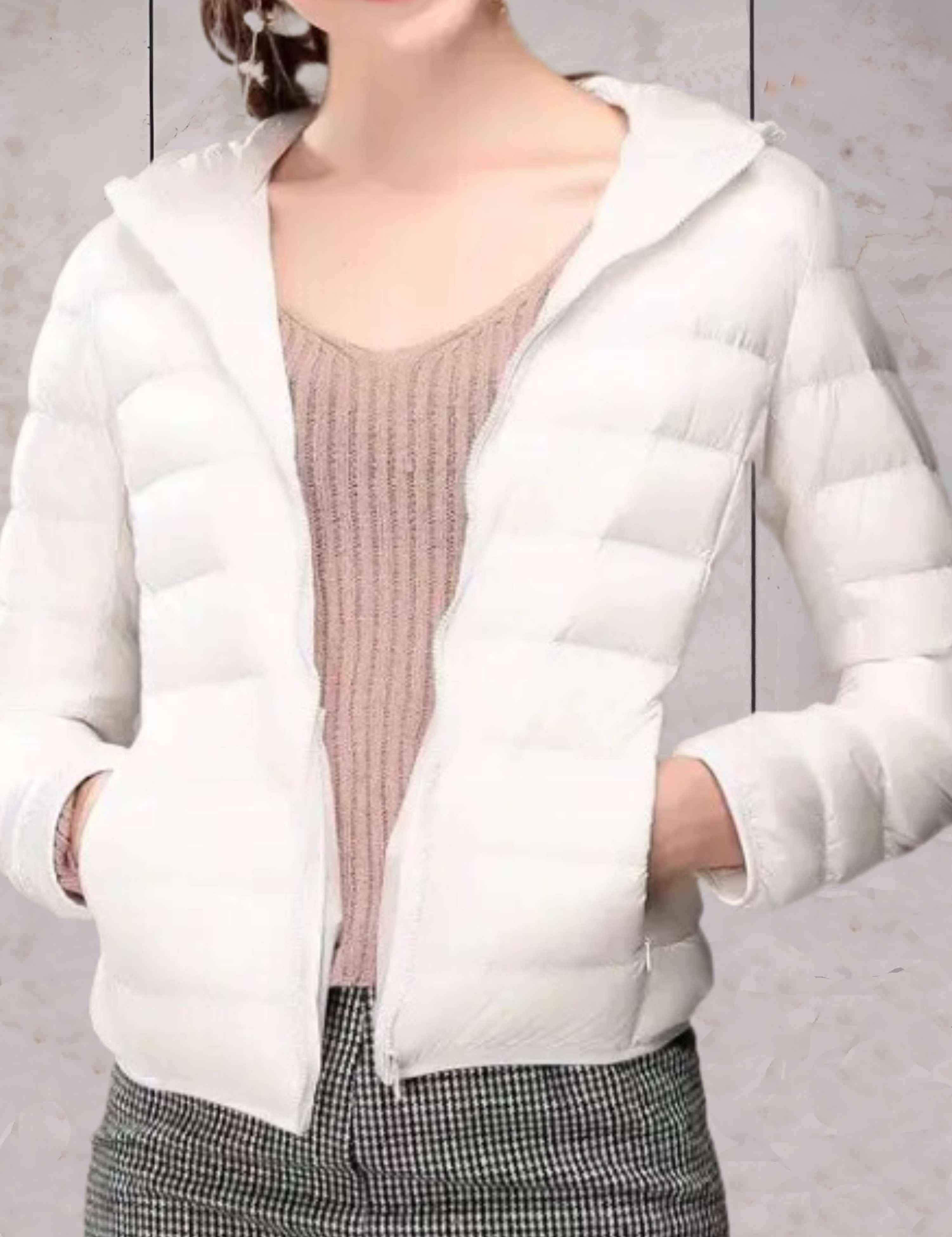 Pearl - Elegant warm down jacket with hood