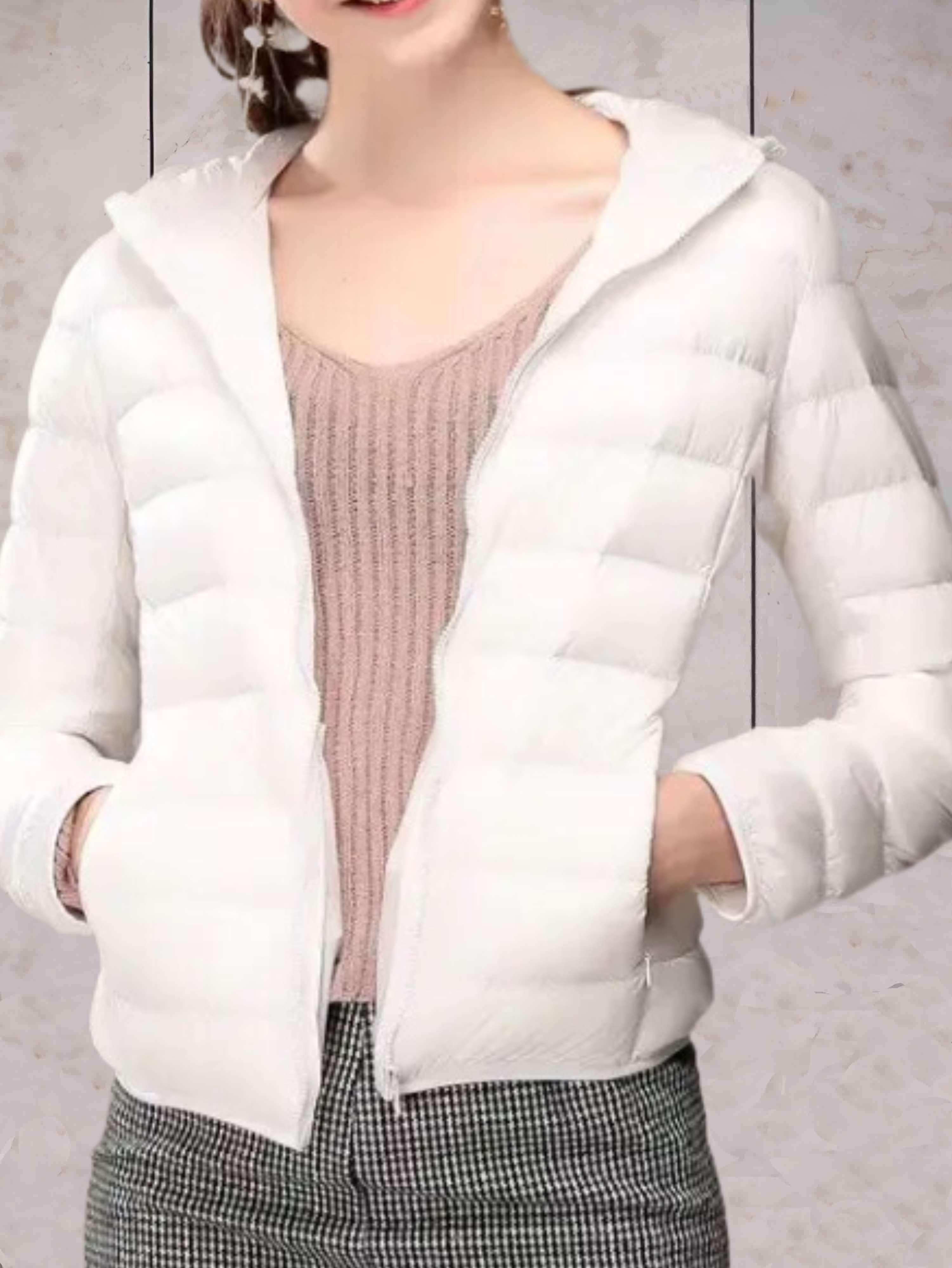 Pearl - Elegant warm down jacket with hood