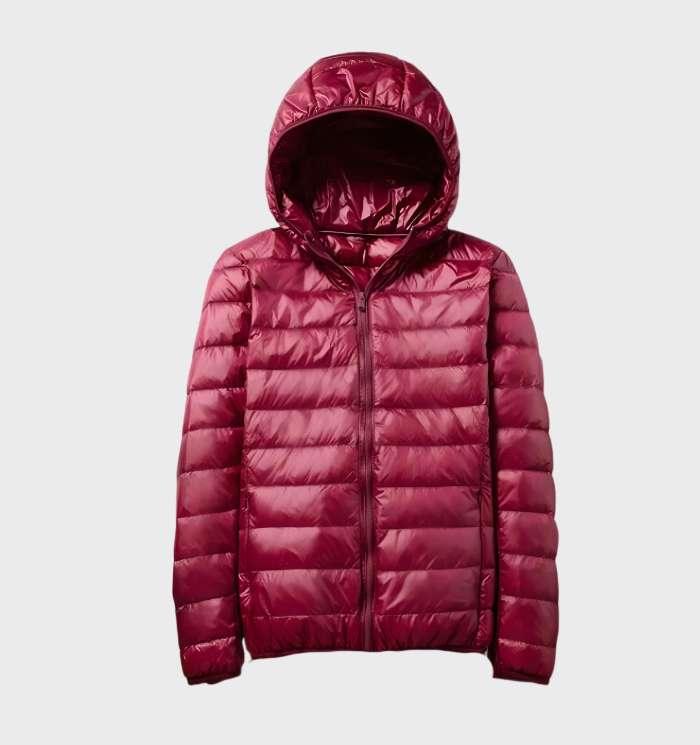 Pearl - Elegant warm down jacket with hood