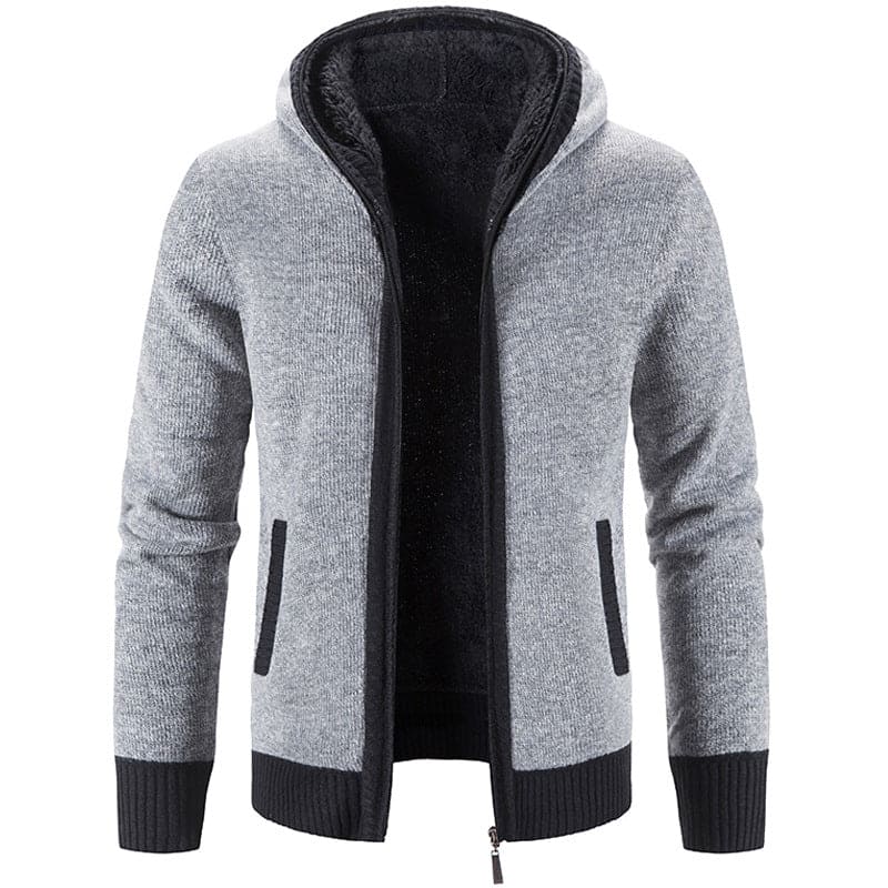 Jonathan - Men's vest with thick knit fleece