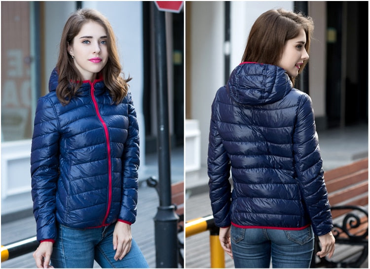 Araceli - Women's Reversible, ultra-light down jacket