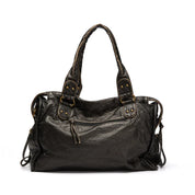 Harper - Rigid Leather Shoulder Bag