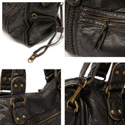 Harper - Rigid Leather Shoulder Bag