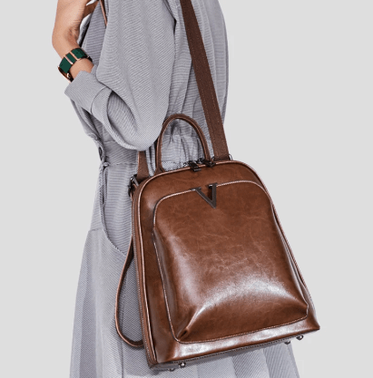 Amira - Women's leather backpack