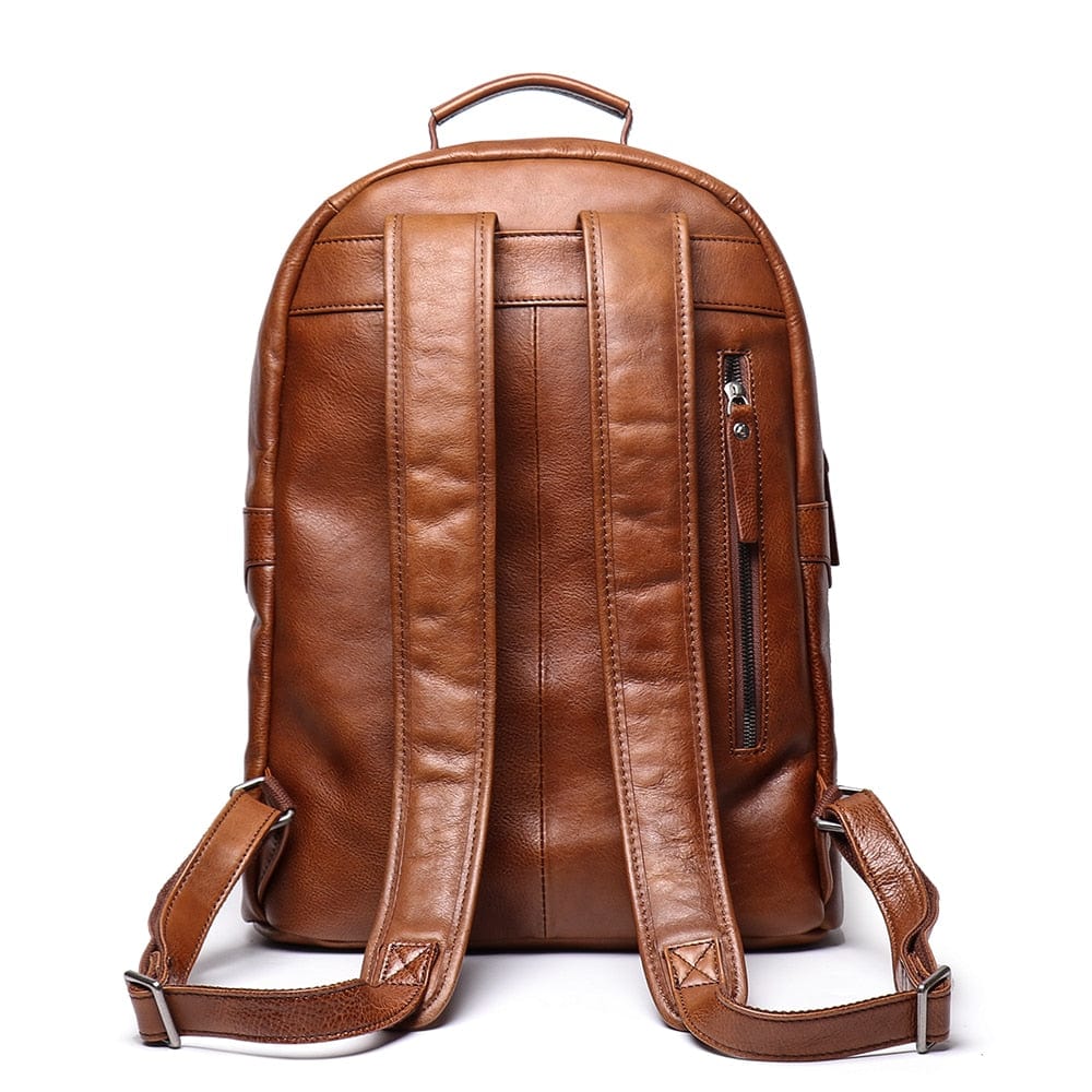 Sage - Men's leather backpack