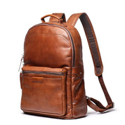 Sage - Men's leather backpack