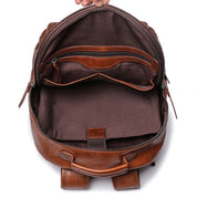 Sage - Men's leather backpack