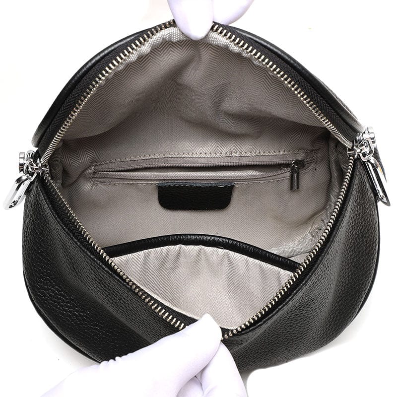 Serenity - Leather banana bag for women