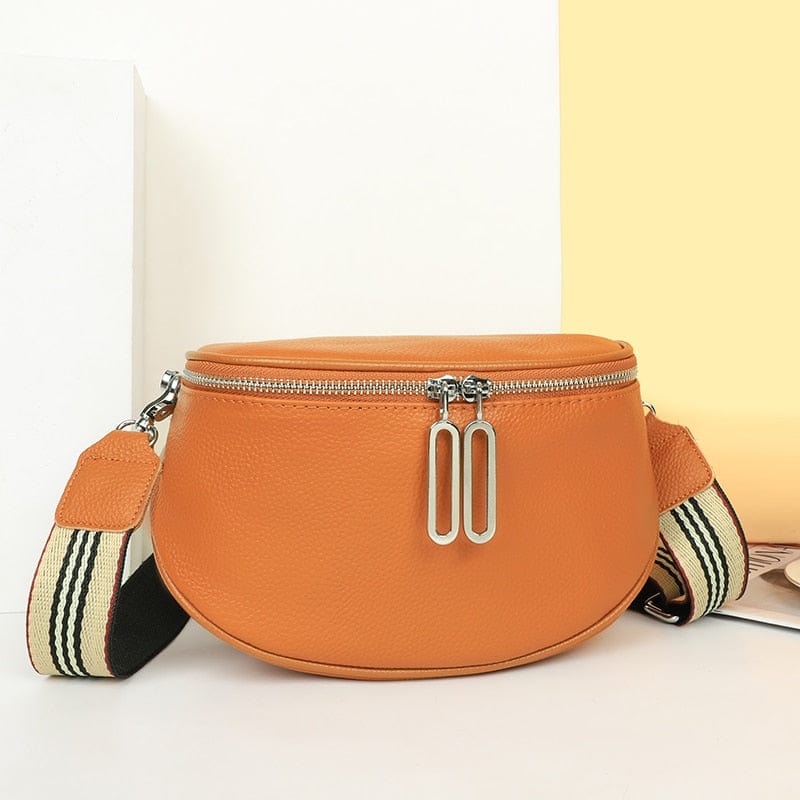 Serenity - Leather banana bag for women