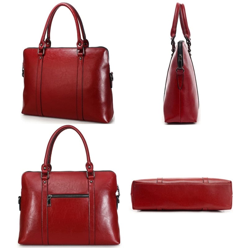 Mary - Women's leather computer bag