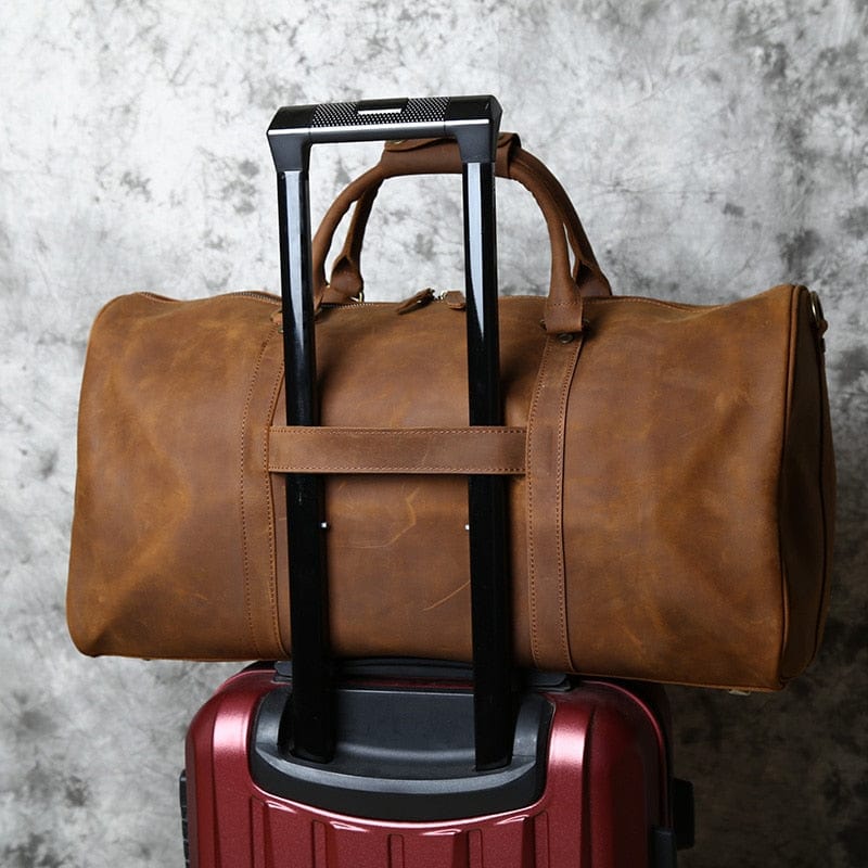 Hadley - Como leather travel bag for men