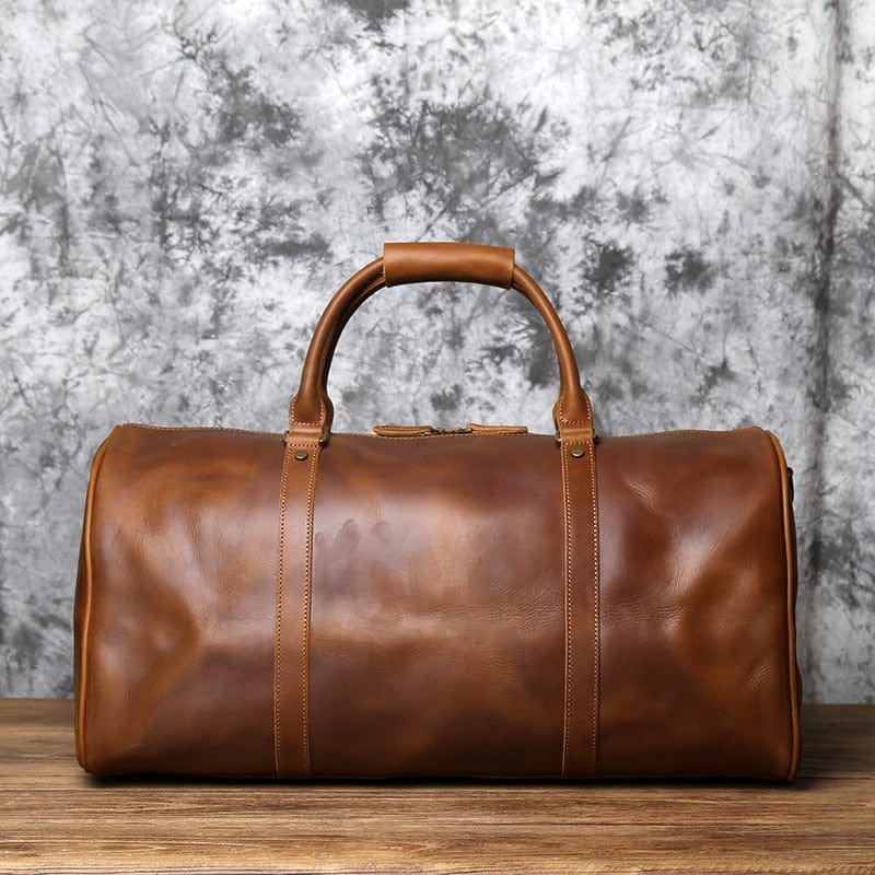 Hadley - Como leather travel bag for men