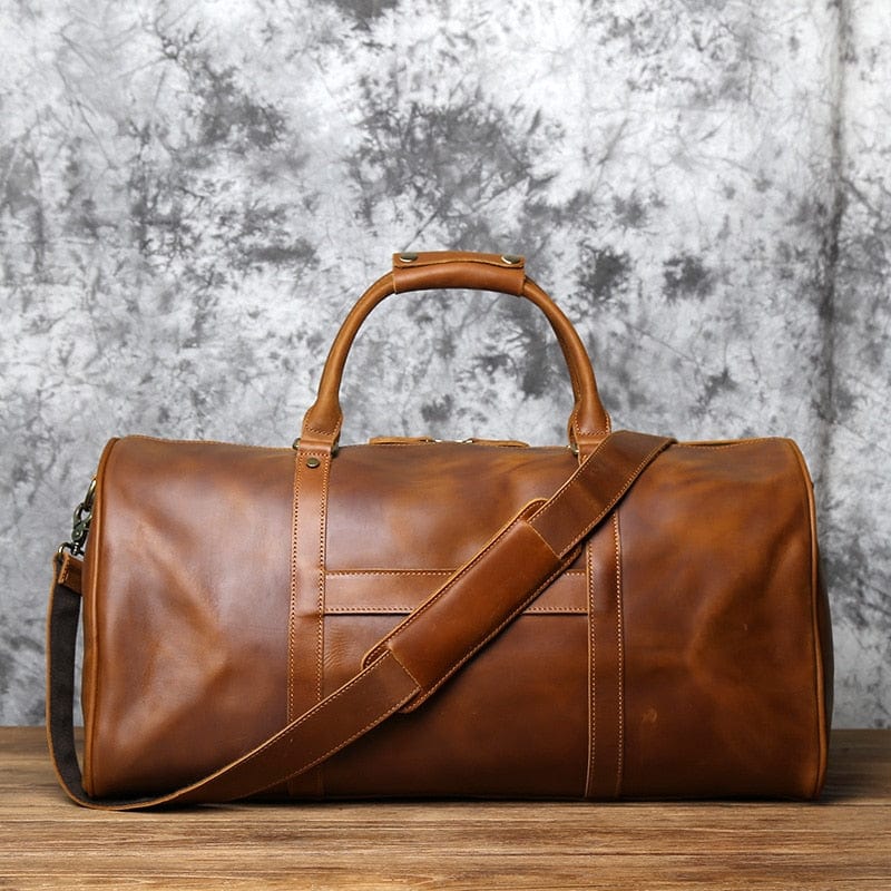 Hadley - Como leather travel bag for men