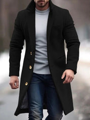 Kaden - Long Wool Coat for men