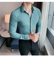 Nathan - Men's seamless elastic shirt