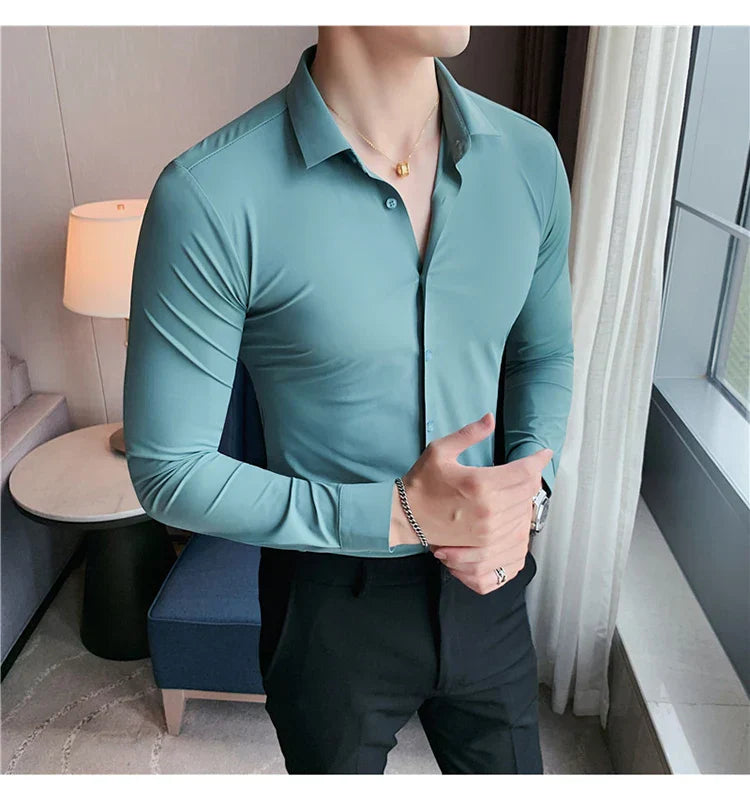 Nathan - Men's seamless elastic shirt