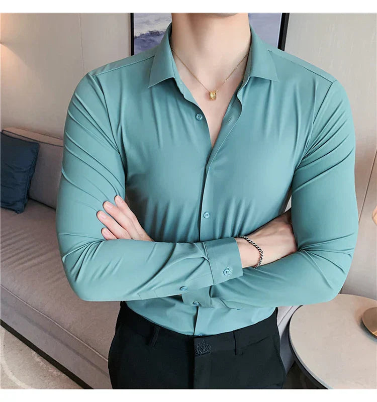 Nathan - Men's seamless elastic shirt