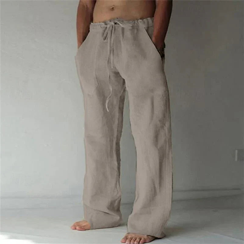 Lane - Men's baggy linen trousers