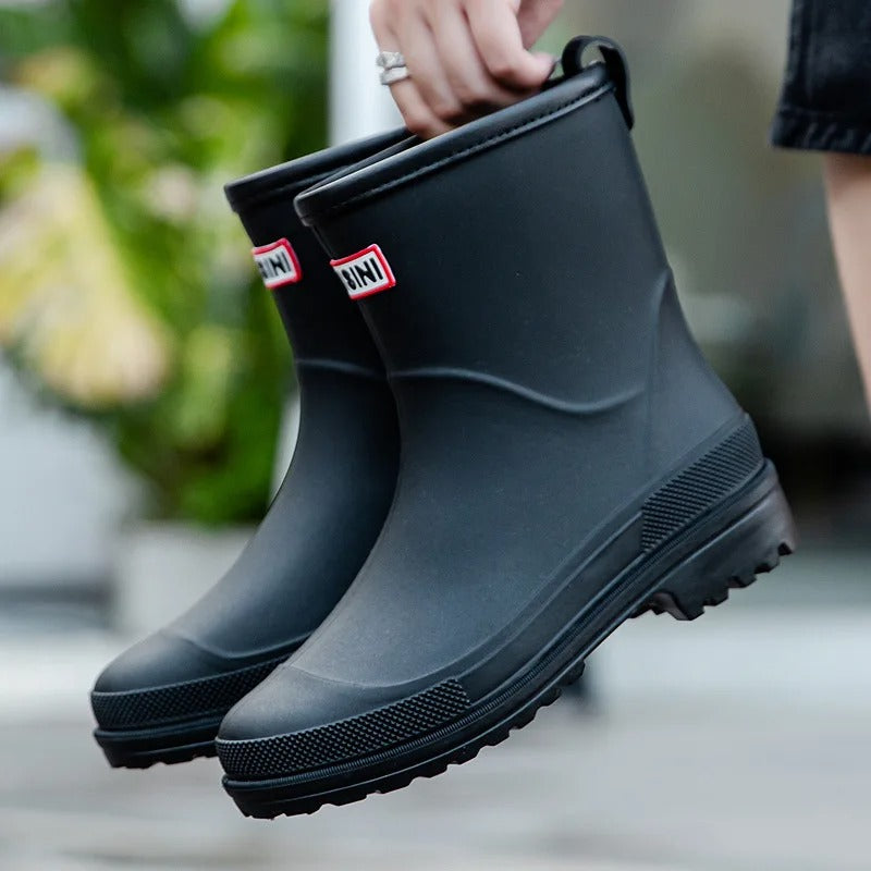 Mikaela - Women's fashionable Mid-height Waterproof rain boots