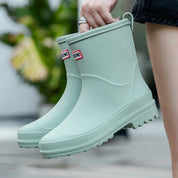 Mikaela - Women's fashionable Mid-height Waterproof rain boots