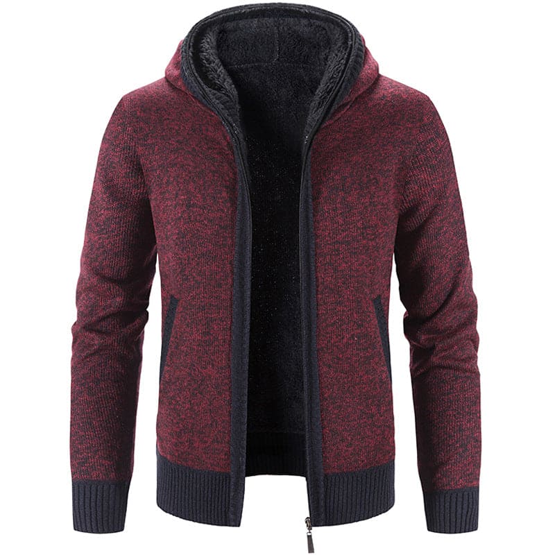 Jonathan - Men's vest with thick knit fleece