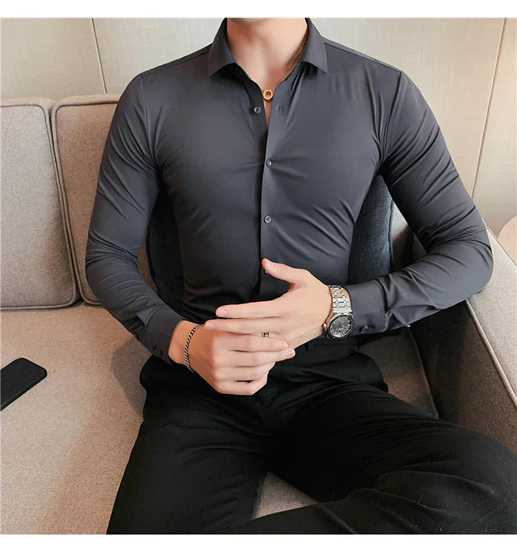 Nathan - Men's seamless elastic shirt