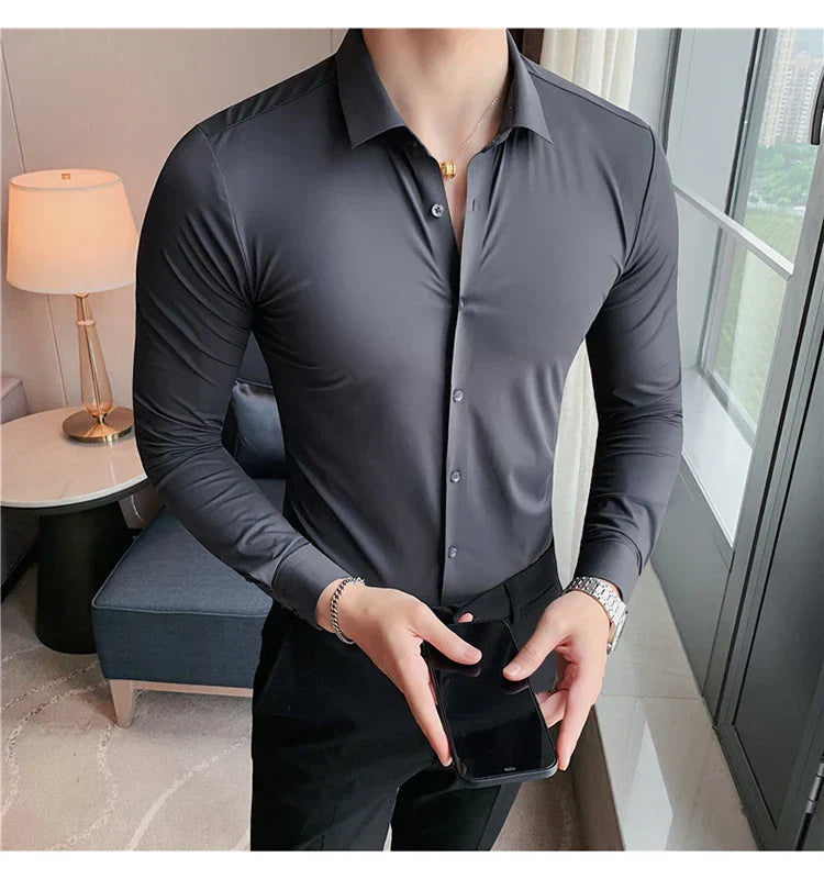 Nathan - Men's seamless elastic shirt